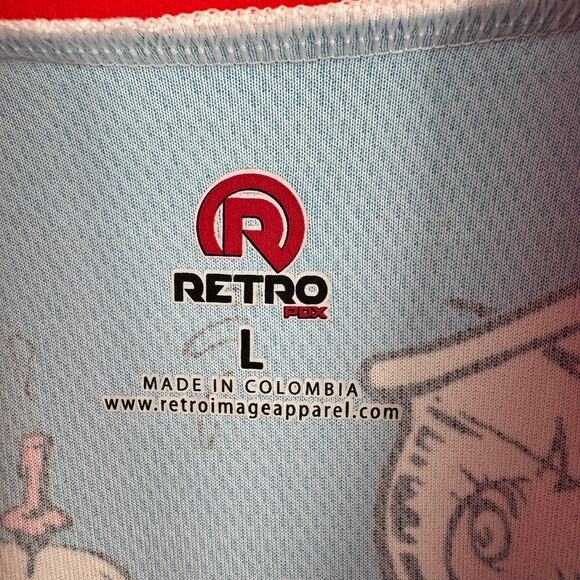 Retro PDX The Cat in the Hat Dr. Seuss Cycling Jersey Adult Large Blue Red - Picture 7 of 9